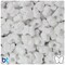 BeadTin White Opaque 13mm Butterfly Plastic Pony Beads (250pcs)